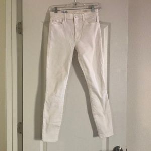 GAP white skinny jeans 26r